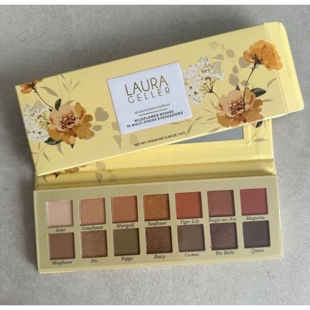 ☀️LAURA GELLER Seasonless Staples Wildflower Wishes Eyeshadow Palette 14shades